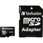 Verbatim Memory card micro SDHC 16GB Class10 UHS-I + Adapter