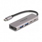 DELOCK USB 5 Gbps 2 Port USB Type-C und 2 Port Typ-A Hub mit USB Type-C Anschluss