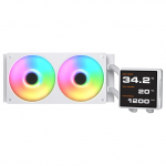 K COUGAR CPU Wasserk&uuml;hlung Poseidon Vistek Pro 240,ARGB,Wei&szlig;