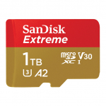 CARD 1TB Sandisk Extreme microsdxc 190MB/s +Adapter