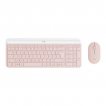 Logitech Slim Combo MK470, US, roosa - Juhtmevaba klaviatuur + hiir / 920-011322