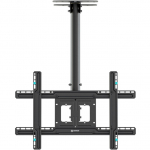ONKRON Ceiling mount for TV 32"-80" max 68 kg, tilt-swivel, black TVAONRUCH0022