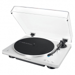 Audio Technica AT-LP70XBTWS (wei/silber, Integrierter Phono-Vorverstrker, Bluetooth, Vollautomat, Riemenantrieb)