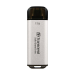 TRANSCEND ESD300S 1TB External SSD USB 10Gbps Type C Silver