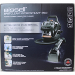 Renew. Bissell SpotClean HydroSteam Pro | Bissell Portable Carpet and Upholstery Cleaner | SpotClean HydroSteam Pro | Corded operating | Washing function | 1000 W | Black | 24 month(s) | DAMAGED PACKAGING, USED AND SCRATCHED