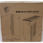 Renew. MSI MPG VELOX 100R White PC Case, Mid-Tower, USB 3.2, Audio-out, Mic-in | MSI PC Case | MPG VELOX 100R WHITE | White | Mid-Tower | DAMAGED PACKAGING, DENTED CORNER (TOP)