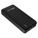 RealPower PB-20000 SE Powerbank, 20000mAh externer Akku Ladeger&auml;t mit 2 USB Ports, USB C EIN- Ausgang Inkl. USB-C Ladekabel