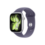 Apple Watch Series 11 GPS + Cellular 46mm Silver Aluminium Case with Purple Fog Sport Band - M/L | Apple
