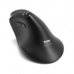 PORT CONNECT Mouse | ERGO AUDITOR | Wireless | Bluetooth, 2.4 GHz | Black