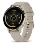 Garmin Venu 3S 3.05 cm (1.2") AMOLED 41 mm Digital 390 x 390 pixels Touchscreen Gold, Grey Wi-Fi GPS (satellite)