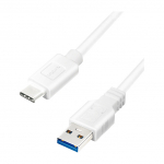 Logilink USB-C Kabel 3.2 Gen1, C/M zu USB-A/M, wei&szlig; 3 m