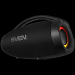 Portable speaker SVEN PS-375, black, power output 30+2x15W (RMS), TWS, Bluetooth, USB, lithium battery