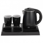 Adler Hotel kettle AD 1387 with a tray with 2 cups 1l, stainless steel
