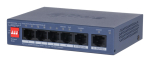 Switch|DAHUA|CS4006-4GT-36|Switch type Managed|Switch layer L2|Form factor Desktop/Wall-Mounting|4xRJ-45 ports|RJ-45 Ports Type Gigabit Ethernet (10/100/1000)|Power over Ethernet (PoE) Yes|4xPower over Ethernet (PoE) ports quantity|Total Power over