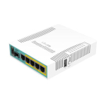 Mikrotik Wired Ethernet Router RB960PGS, hEX PoE, CPU 800MHz, 128MB RAM, 16MB, 1xSFP, 5xGigabit LAN, 1xUSB, Power Output On ports 2-5, Ourput: 1A max per port; 2A max total, RouterOS L4 | MikroTik | hEX PoE Router | RB960PGS | No Wi-Fi | 10/100/1000