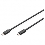 DIGITUS USB 2.0 Anschlusskabel Typ C -C M/M 3.0m, sw