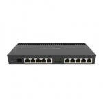 Mikrotik Wired Ethernet Router RB4011iGS+RM, Quad-core 1.4Ghz CPU, 1GB RAM, 512 MB, 1xSFP+, 1xSerial console port, PCB Temperature and Voltage Monitor, IP20, Cage and Desktop Case with Rack Ears, RouterOS L5 | MikroTik | Enthernet Router | RB4011iGS+RM |