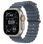 Apple Watch Ultra 3 GPS + Cellular 49mm Natural Titanium Case with Anchor Blue Ocean Band 990928