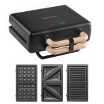 Concept 3-in-1 Sandwich Maker 800W Black Concept SV3091