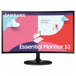 68,6cm/27'' (1920x1080) Samsung C27F364EAU Essential 16:9 4ms 75Hz HDMI VGA Full HD Black