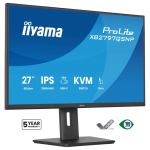 68,5cm/27" (2560x1440) iiyama ProLite XB2797QSNP-B1 16:9 WQHD IPS 1ms 75Hz HDMI DisplayPort USB USB-C LAN VESA Speaker KVM Pivot Black
