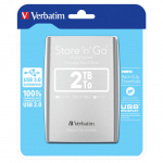 2,5" Verbatim 8.9cm 2TB USB 3.0 Store'n Go Silver retail