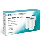 TP-LINK | Whole Home Mesh WiFi System | Deco M4 (3-Pack) | 802.11ac | 300+867 Mbit/s | 10/100/1000 Mbit/s | Ethernet LAN (RJ-45) ports 2 | Mesh Support Yes | MU-MiMO Yes | No mobile broadband | Antenna type 2xInternal | No