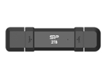 SILICON POWER DS72 500GB External SSD USB-A USB-C 1050/850MB/s Gold
