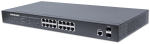 Intellinet 16-Port Gigabit Ethernet PoE+ Web-Managed Switch with 2 SFP Ports, IEEE 802.3at/af Power over Ethernet (PoE+/PoE) Compliant, 374 W, Endspan, 19" Rackmount KILITLSWI0029