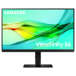 61cm/24" (2560x1440) Samsung LS24D600UAUXEN 16:9 WQHD IPS 5ms 100Hz DP HDMI USB-C Pivot KVM Black