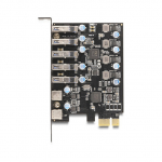 USB 5 Gbps PCI Express x1 Karte zu 5 x extern Typ-A + 2 x extern USB Type-C&trade; Buchse