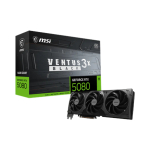 MSI GeForce RTX 5080 16G VENTUS 3X OC BLACK | NVIDIA | 16 GB | GeForce RTX 5080 | GDDR7 | HDMI ports quantity 1 | PCI Express Gen 5