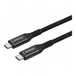 Synergy21 Kabel USB 4.0 C St> 1.5m schwarz Textil 40G/5A 240W Gen - Kabel - Digital/Daten (S215316)