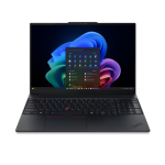 Lenovo ThinkPad E16 G4 Intel | Black | 16 " | IPS | WUXGA | 1920 x 1200 pixels | Anti-glare | Intel Core 5 | 320 | 16 GB | SODIMM DDR5 | Solid-state drive capacity 512 GB | Intel Graphics | Windows 11 Pro | 802.11be | Bluetooth version 5.4 | Keyboard