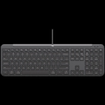 LOGITECH WIRED KB K620 FOR BUSINESS - GRAPHITE - PAN - USB - NORDIC-613 - USB-C K620B