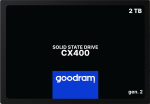 GOODRAM CX400 - Gen 2 - SSD - 2 TB - internal - 2.5" - SATA 6Gb/s - 550 MBps (read) / 500 MBps (write)
