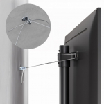Maclean TV floor stand bracket, 32-70", max. VESA 400x400, max. 40kg, MC-494