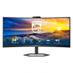 86,4cm/34" (3440&times;1440) Philips 34E1C5600HE/00 21:9 VA 4ms 100Hz USB-C HDMI DisplayPort Webcam Speakers VESA Black