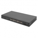 DIGITUS Switch 24-Port Gigabit Unmanaged schwarz