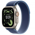 Apple Watch Ultra 3 GPS + Cellular 49mm Natural Titanium Case with Blue/Bright Blue Trail Loop - S/M 990932