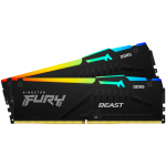 Kingston 32GB 6400MT/s DDR5 CL32 DIMM (Kit of 2) FURY Beast RGB EXPO