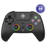 Deltaco PS5 Controller wireless RGB Hall-Effect schwarz