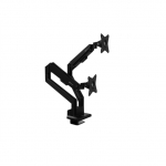Arozzi Desk Mount | Neo Duo - Gas Spring Monitor Arm AZ-ALZARE-NEO-DUO-BK | Tilt, Swivel, Rotation | Maximum weight (capacity) 9 kg | Black AZ-ALZARE-NEO-DUO-BK
