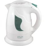 Adler | Kettle | AD 08 | Standard | 850 W | 1 L | Plastic | 360&deg; rotational base | White