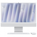 iMac Z1E2 59.62cm 23.5Zoll Standardglas M4 8C CPU/8C GPU/16C N.E. 16GB 512GB SSD Ohne Eth MM MaKey DE Silber