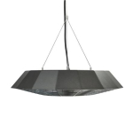 TunaBone | Electric Ceiling Infrared Patio Heater | TB2068C-01 | Patio heater | 2000 W | Number of power levels 1 | Suitable for rooms up to 20 m&sup2; | Black | IP45