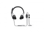 LOGITECH Zone Wired Headset on-ear wired USB-C graphite