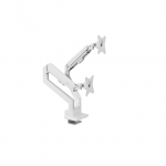 Arozzi Desk Mount | Neo Duo - Gas Spring Monitor Arm AZ-ALZARE-NEO-DUO-WT | Tilt, Swivel, Rotation | Maximum weight (capacity) 9 kg | White AZ-ALZARE-NEO-DUO-WT