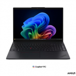 Lenovo ThinkPad L16 G3 AMD | Black | 16 " | IPS | WUXGA | 1920 x 1200 pixels | Anti-glare | AMD Ryzen AI 5 | 430 | 16 GB | SODIMM DDR5 | Solid-state drive capacity 512 GB | AMD Radeon 840M Graphics | Windows 11 Pro | 802.11be | Bluetooth version 5.4 |