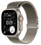 Apple Watch Ultra 3 GPS + Cellular 49mm Natural Titanium Case with Natural Titanium Milanese Loop - Small
